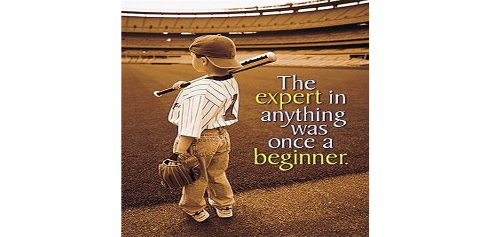 THE EXPERT IN ANYTHING WAS ONCE A BEGINNER